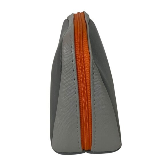 Cole Haan For American Airlines Gray & Orange Amenities Cosmetics Toiletry Bag - Picture 4 of 6